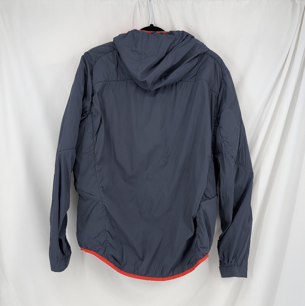 Hoka Hybrid Run Jacket Grey Orange Activewear Mens Large - Picture 4 of 15